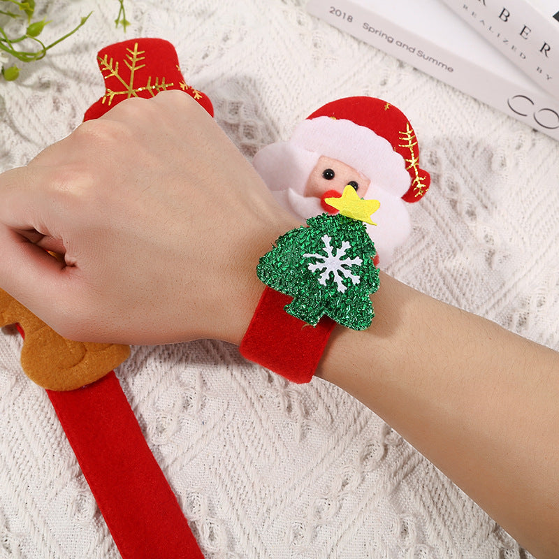 Navidad - Pulsera navideña de peluche luminosa - Zhibo