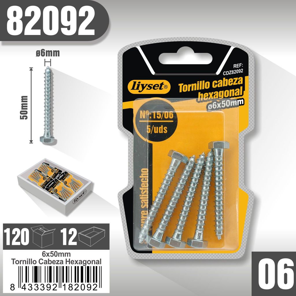 Liyset - Tornillo Cabeza Hexagonal
