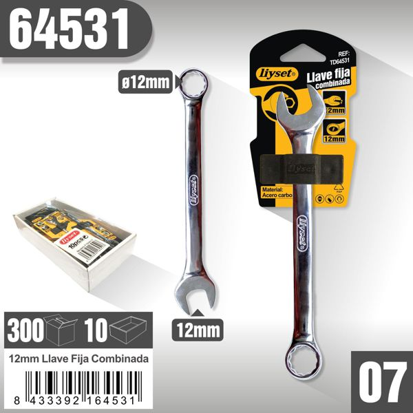 Liyset - Llave Fija Combinada 12mm