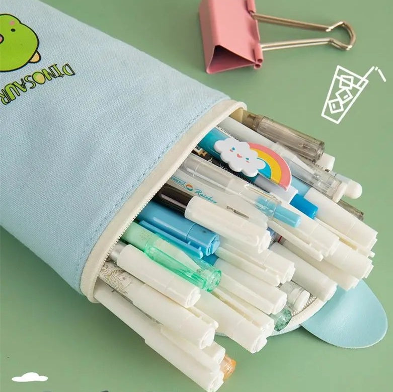 Estuche de lona para lápices de papelería 003 - Zhibo
