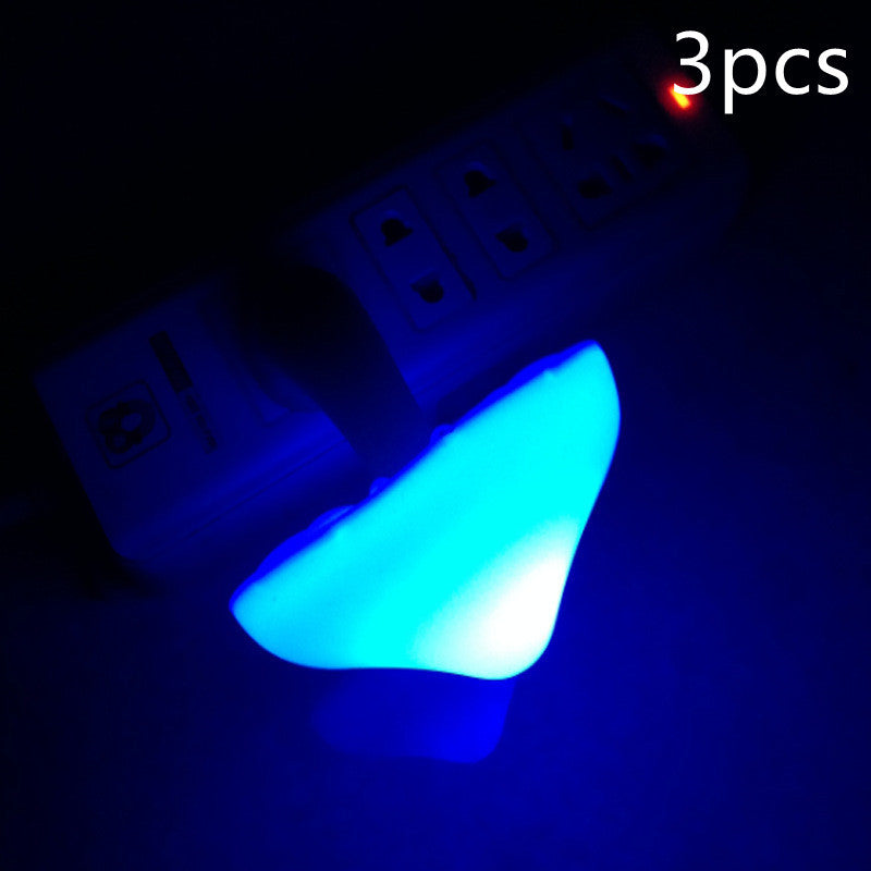Lámpara de pared con luz nocturna LED tipo hongo