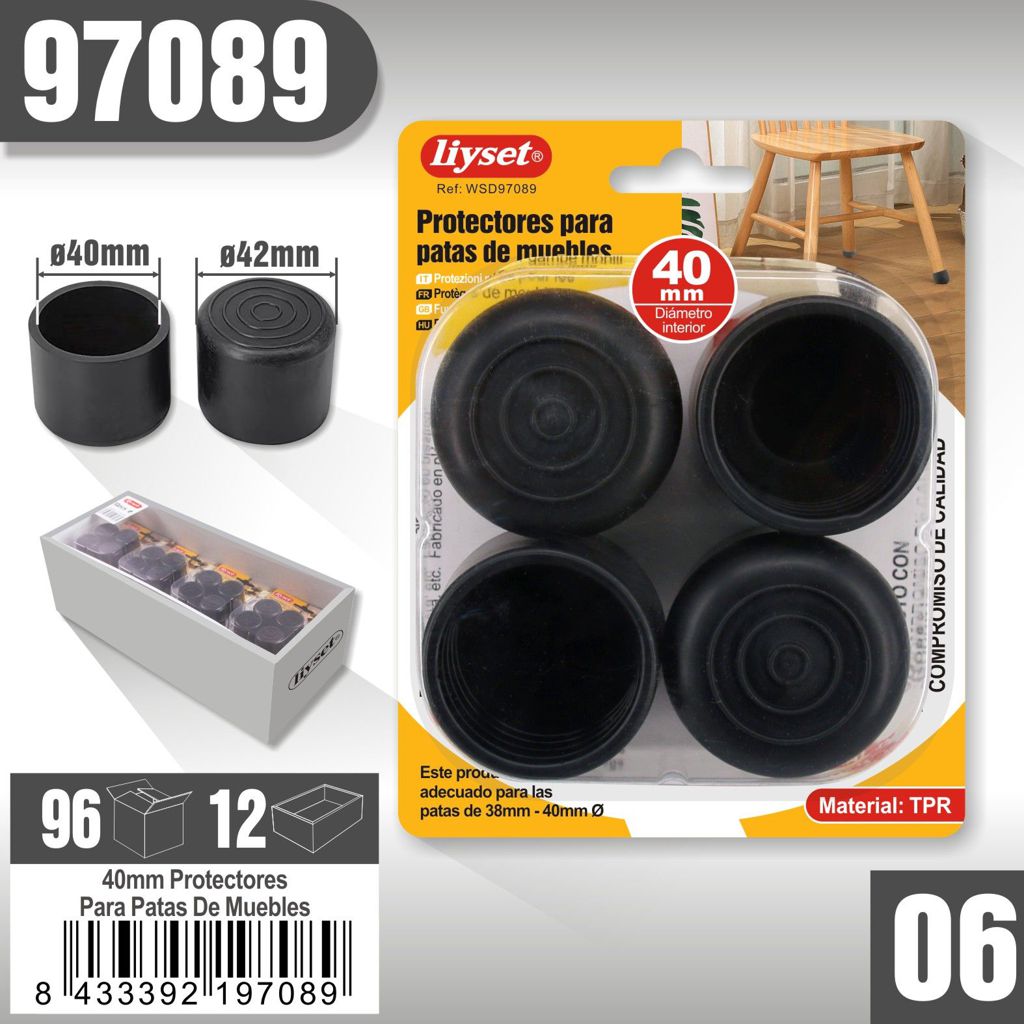 Liyset - Protectores para Patas de Muebles