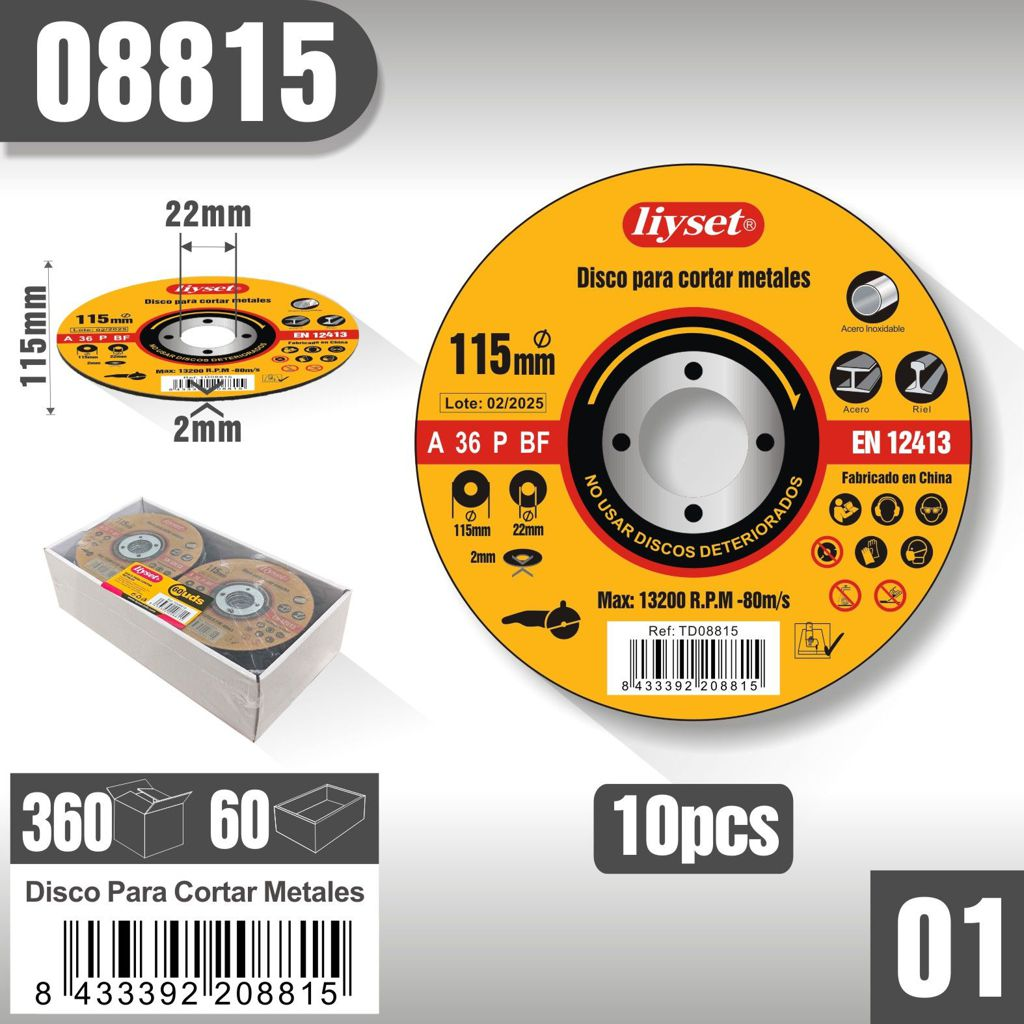 Liyset - Disco para Cortar Metales