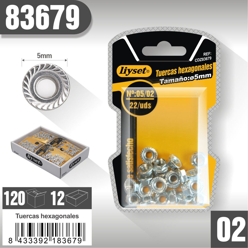 Liyset - Tuercasa Hexagonales 5mm