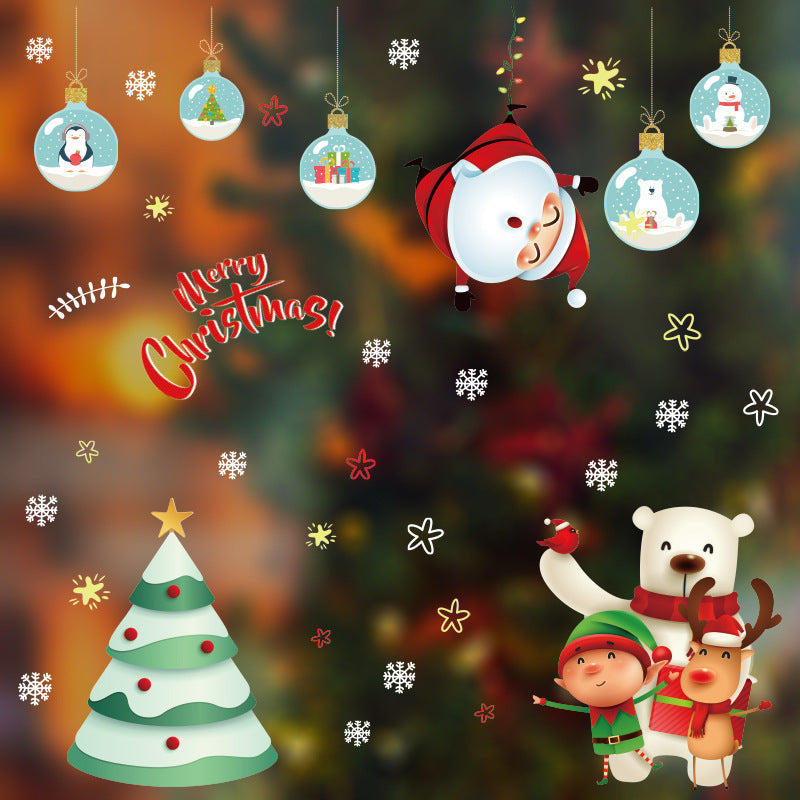 Navidad - Pegatinas de vidrio navideñas - Zhibo