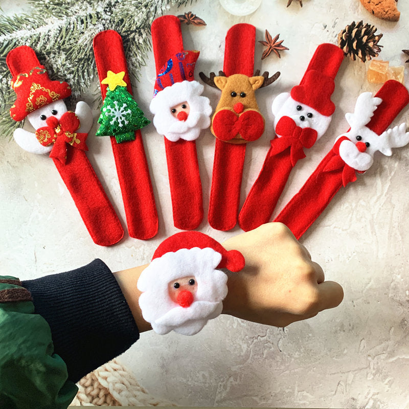 Navidad - Pulsera navideña de peluche luminosa - Zhibo