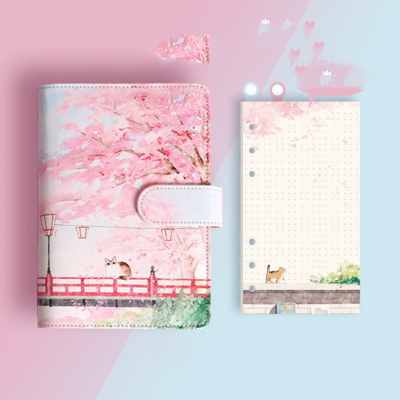 Cuaderno con Dibujo de Gato - Zhibo