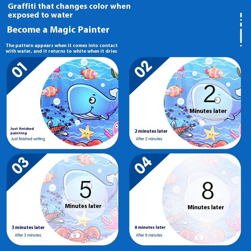 Libro de imágenes de agua mágico, relleno de colores de grafiti - Zhibo