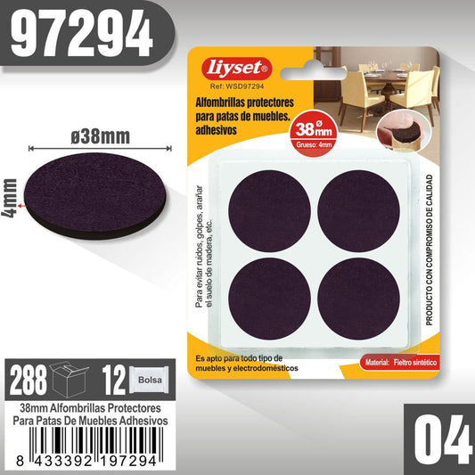 Liyset - Alfombrillas Protectoras para Patas de Muebles