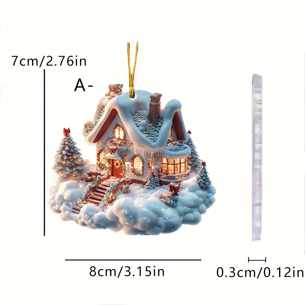 Navidad - Casa de nieve navideña - Zhibo
