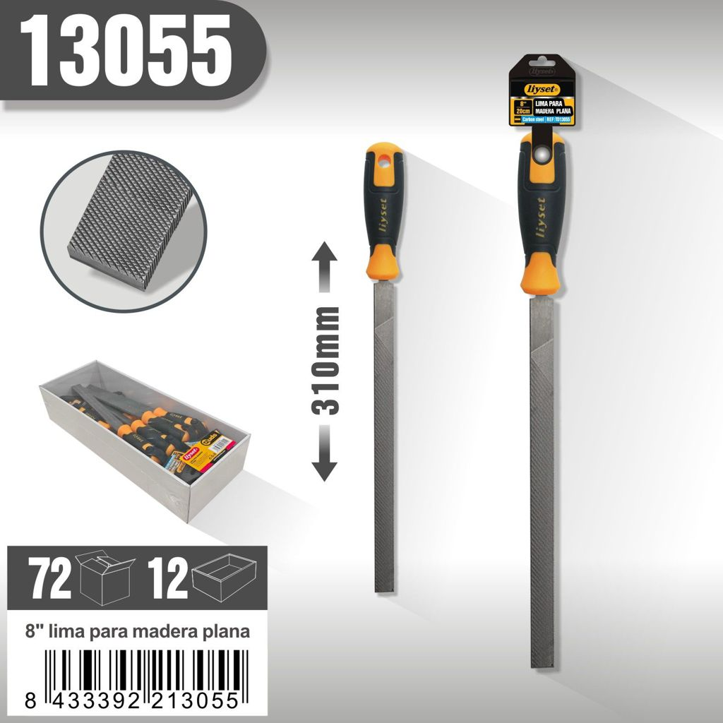 Liyset - Lima para Madera Plana 310mm