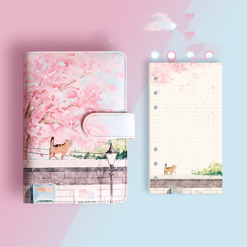 Cuaderno con Dibujo de Gato - Zhibo