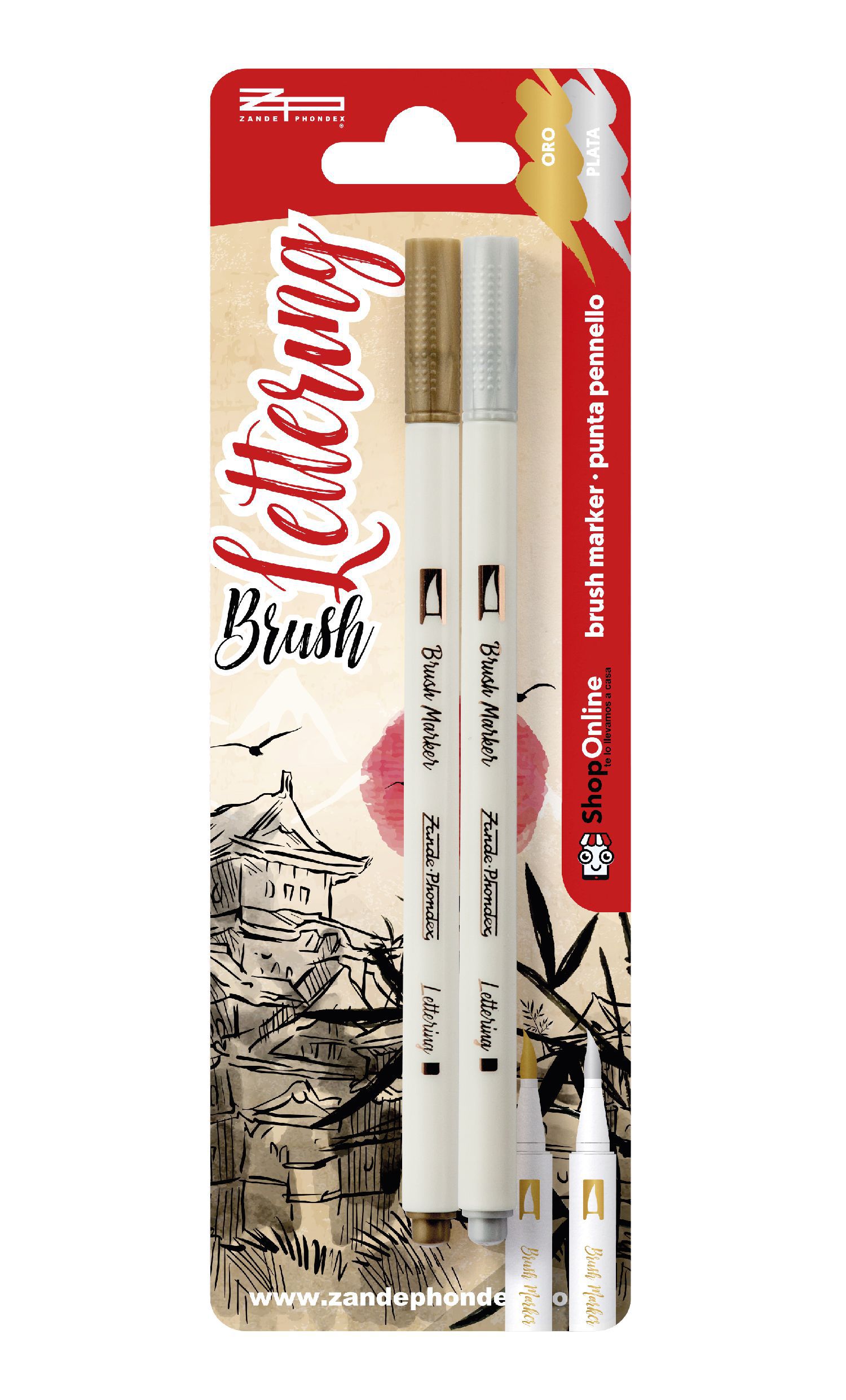 Zp - BRUSH MARKER ORO+PLATA