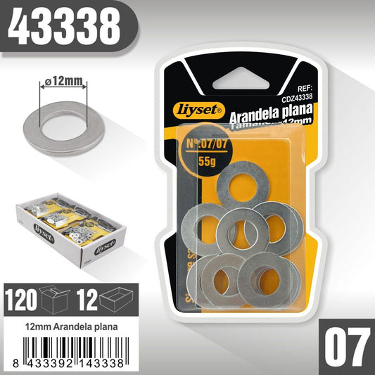 Liyset - Arandela Plana 12mm