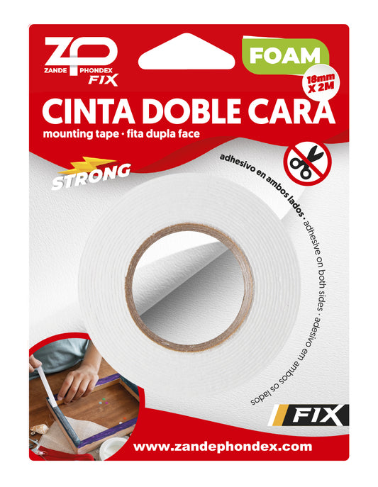 Zp -  CINTA DOBLE CARA 2M*18mm