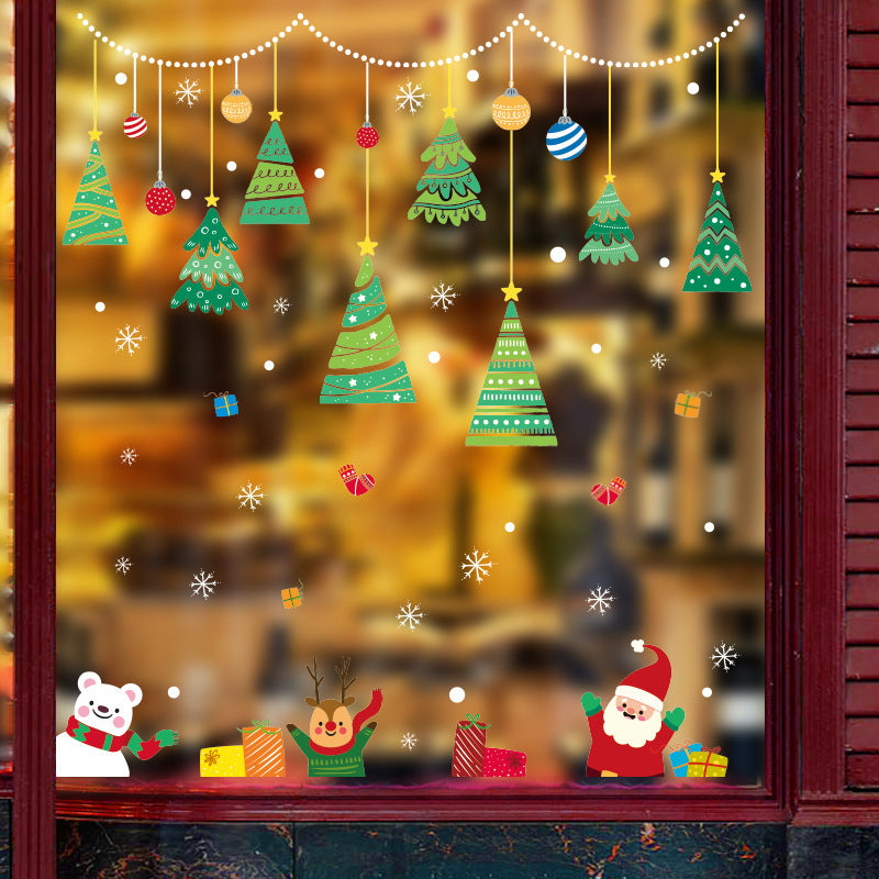 Navidad - Pegatinas de vidrio navideñas - Zhibo