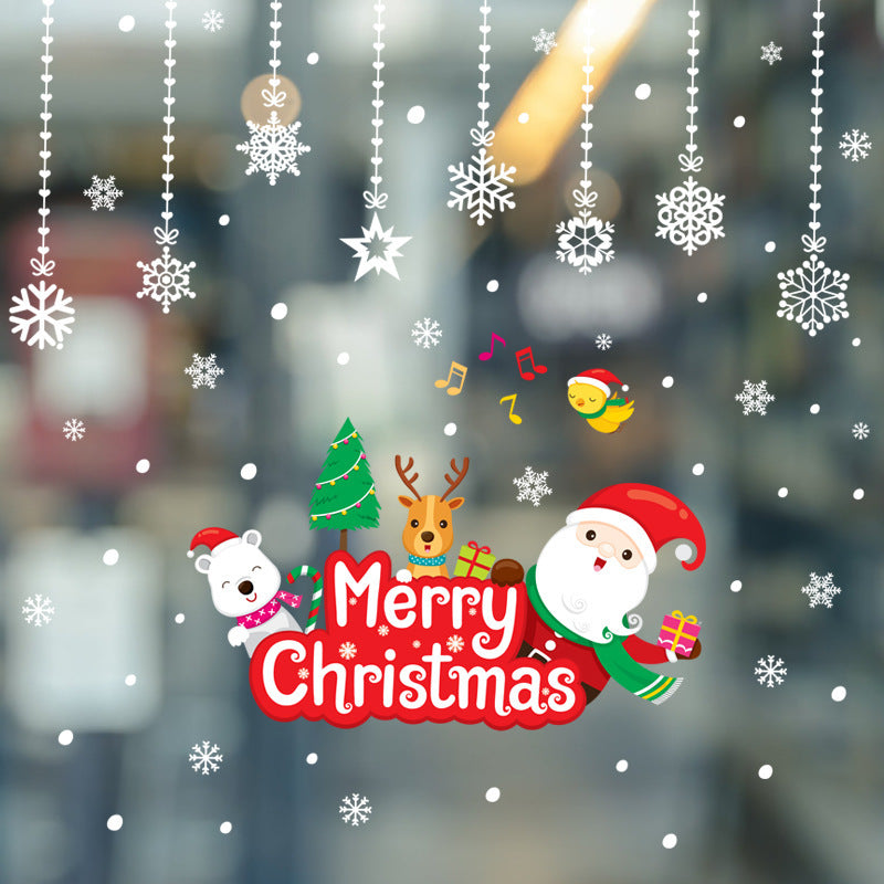 Navidad - Pegatinas de vidrio navideñas - Zhibo