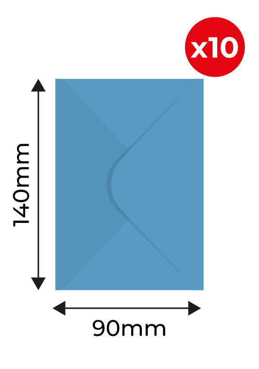 Zp - 10 SOBRES 90X140 COLORES