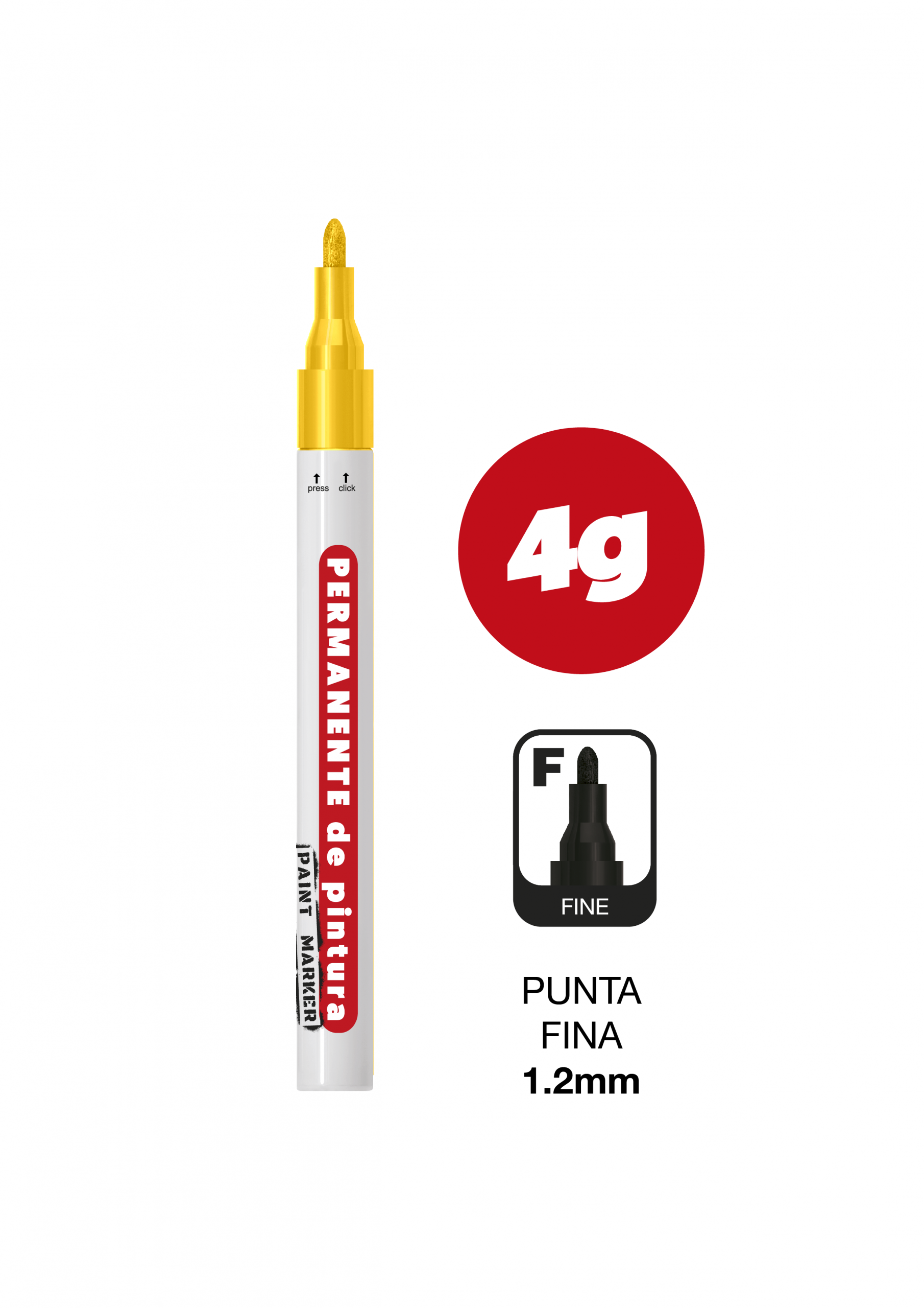 Zp - PERMANENTE PINTURA ORO 4gr PUNTA 1.2mm