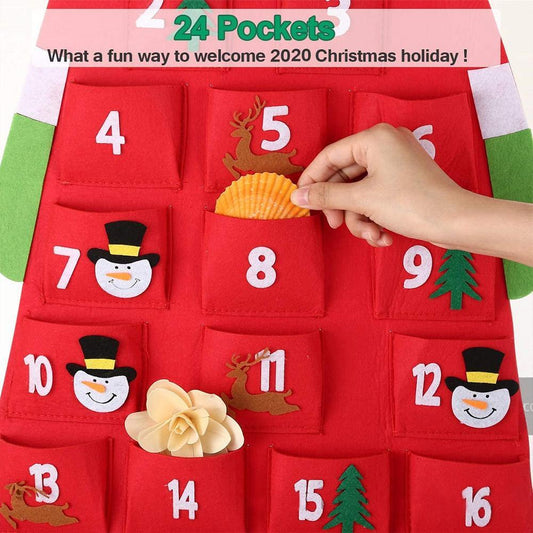 Navidad - Calendario de Tela Colgante - Zhibo