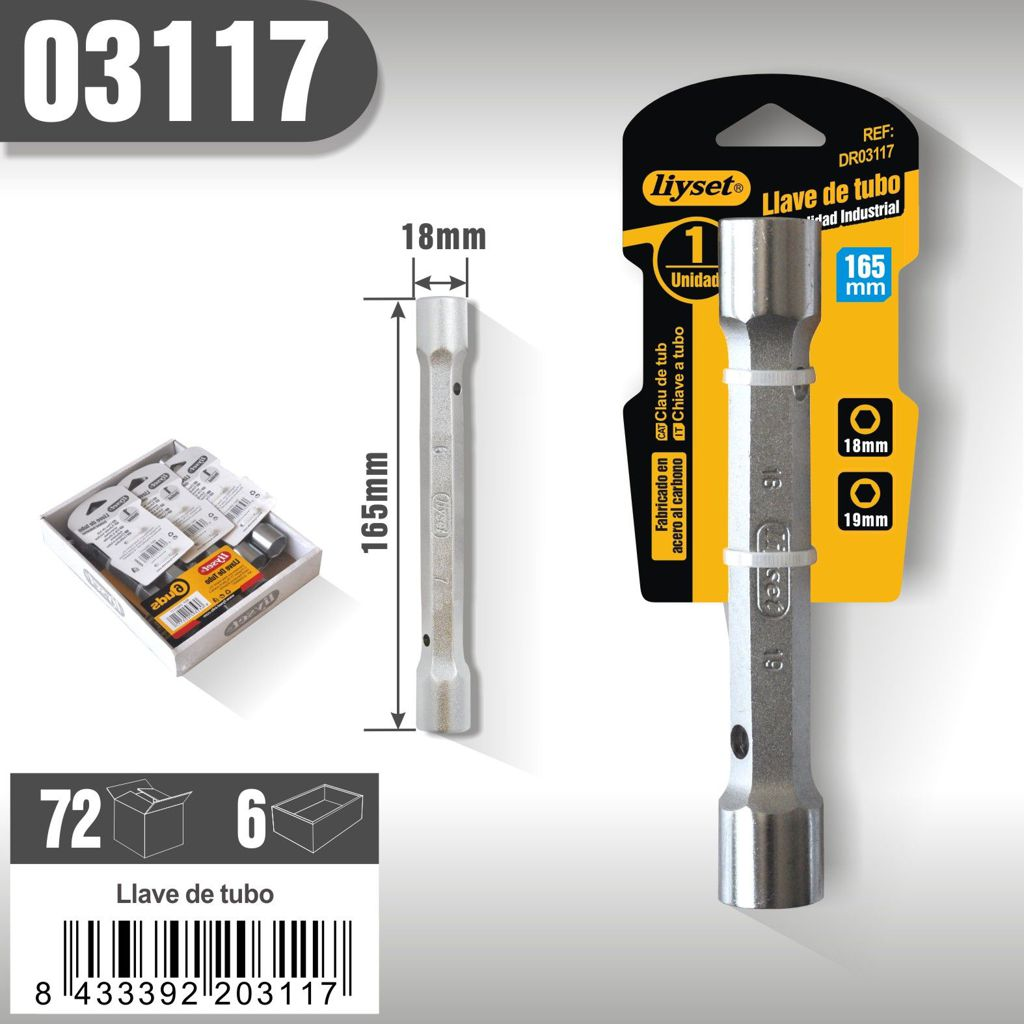 Liyset - Llave de Tubo 18mm
