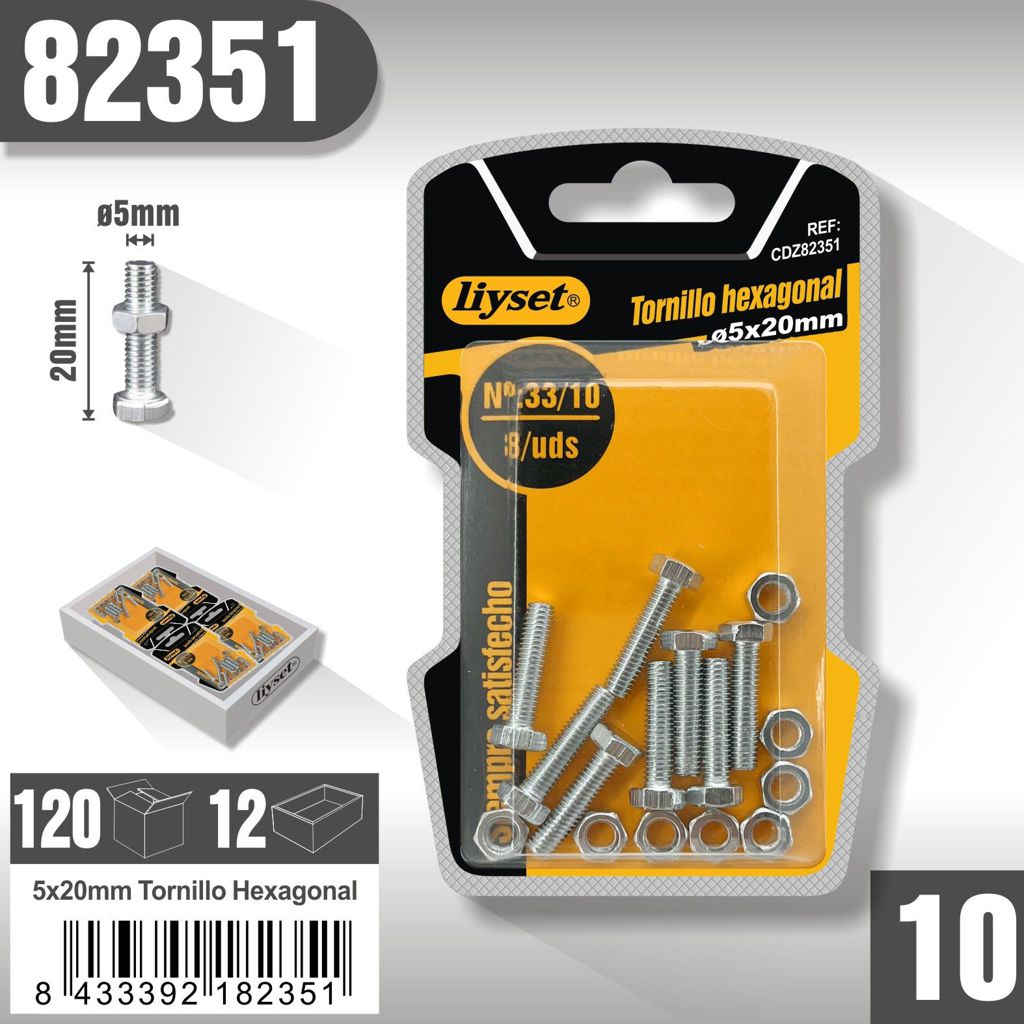 Liyset - Tornillo Hexagonal 5 x 20mm