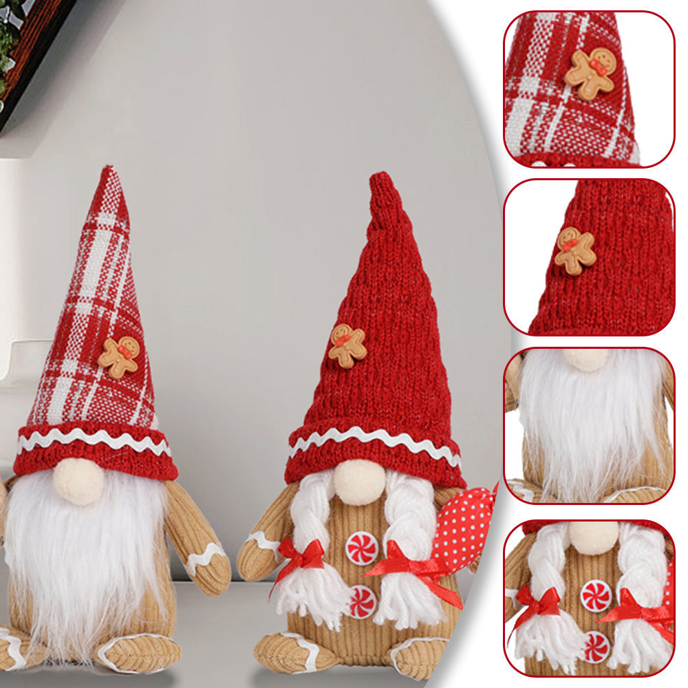 Navidad - Adornos de ancianos sin rostro - Zhibo