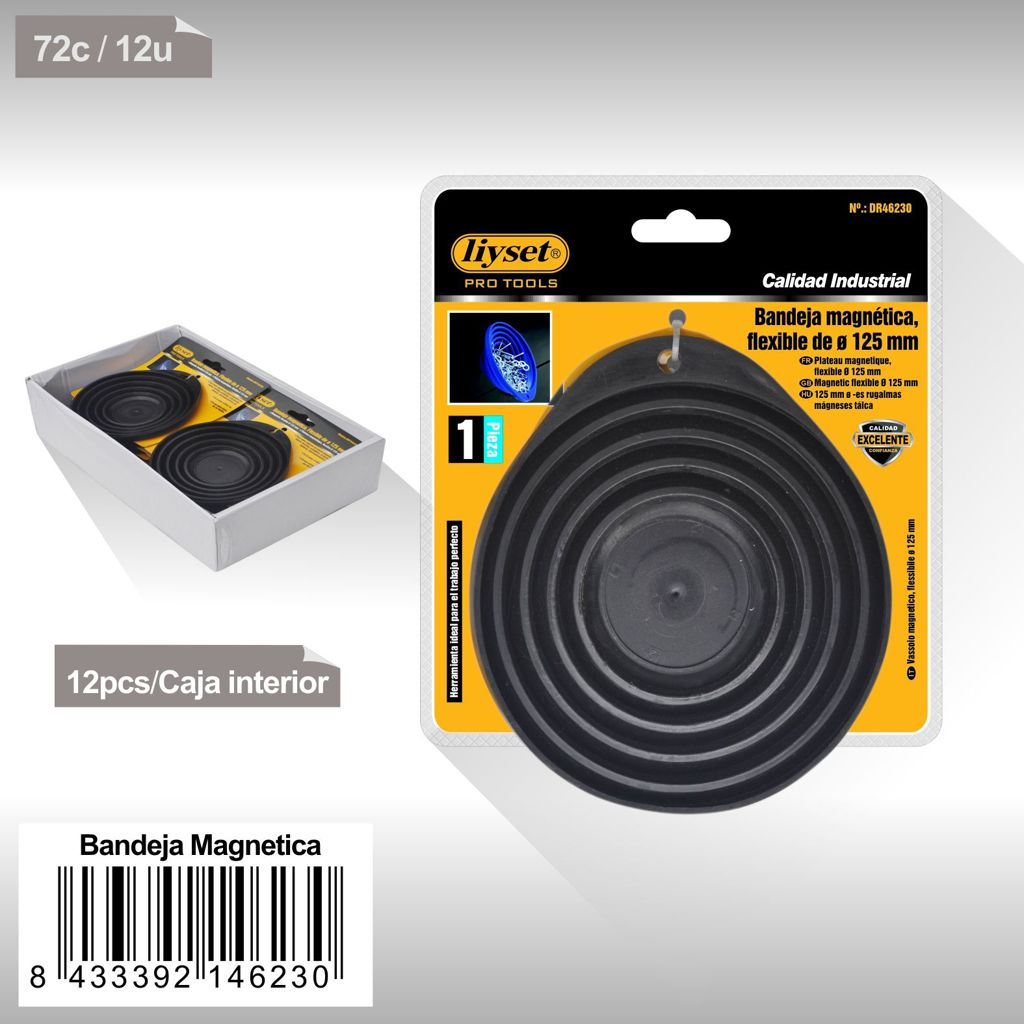 Liyset - Bandeja Magnética Flexible de 125mm