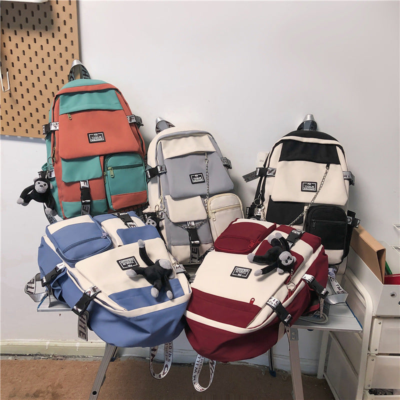 Junior High School College Students Backpack - Zhibo