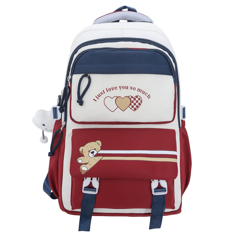 Mochila de gran capacidad para secundaria y preparatoria. - Zhibo