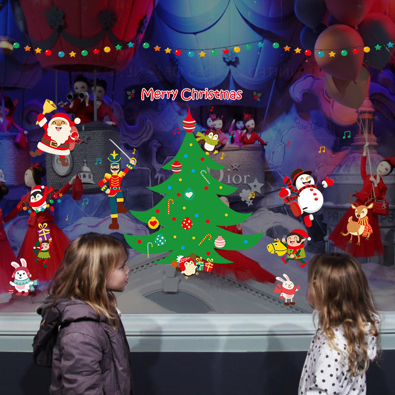 Navidad - Pegatinas de vidrio navideñas - Zhibo