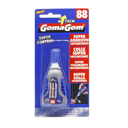 GomaGom - SUPER ADHESIVO INSTANTÁNEO CON APLICADOR 3,5g