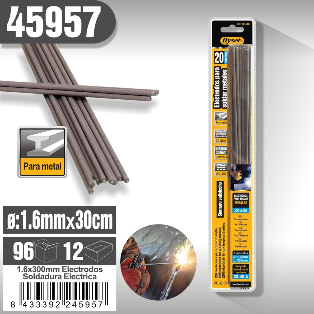 Liyset - Electrodos de soldadura eléctrica compatibles con AC/DC