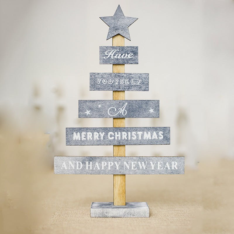 Creative Painted Letter Christmas Tree Ornaments - Zhibo