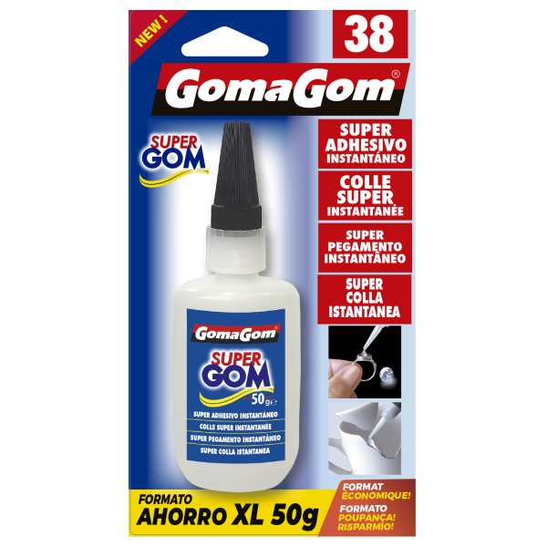 GomaGom - SUPER ADHESIVO INSTANTÁNEO 50g