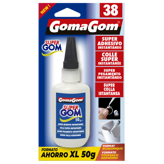 GomaGom - SUPER ADHESIVO INSTANTÁNEO 50g