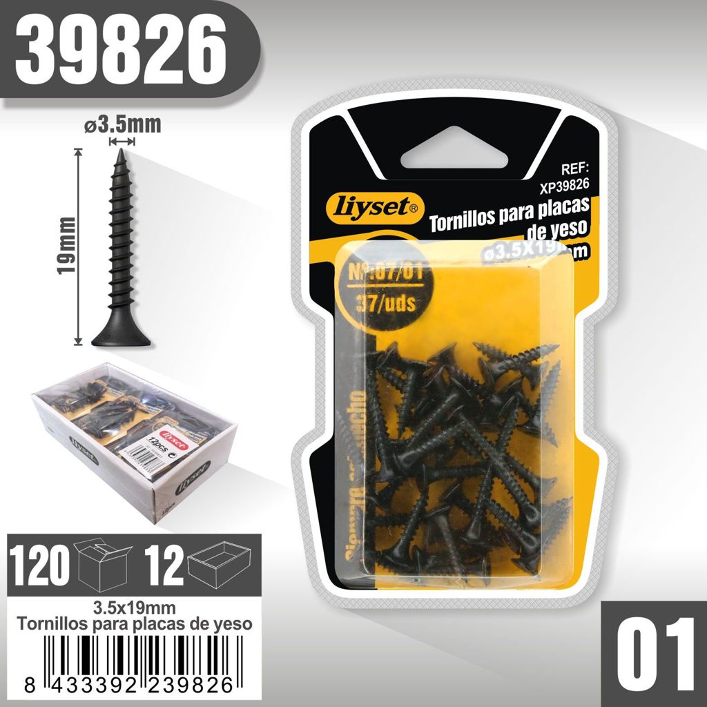 Liyset - Tornillos para Placas de Yeso