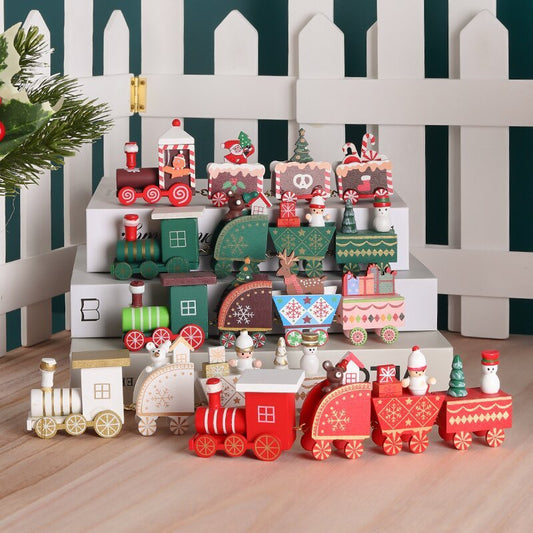 Navidad - Tren de madera - Zhibo