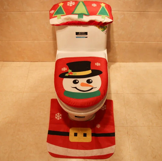 Navidad - 3 piezas de alfombra de baño - Zhibo
