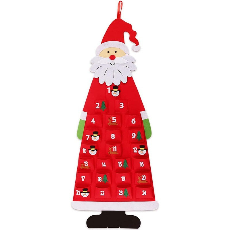 Navidad - Calendario de Tela Colgante - Zhibo