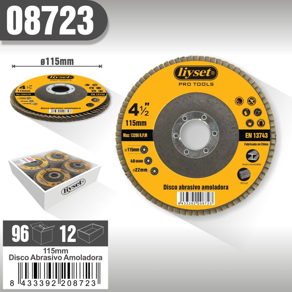 Liyset - Disco Abrasivo Amoladora