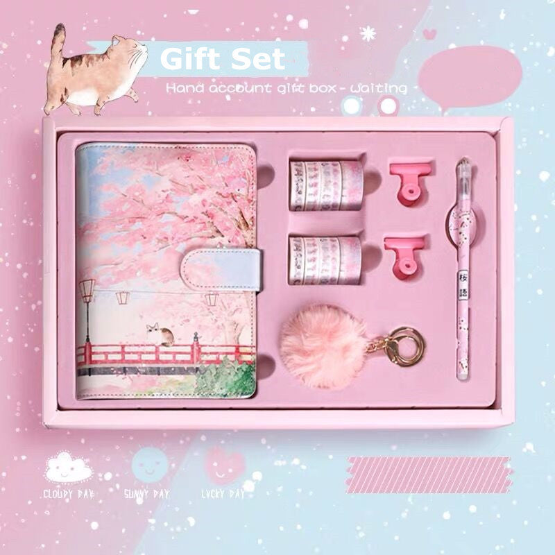Cuaderno con Dibujo de Gato - Zhibo
