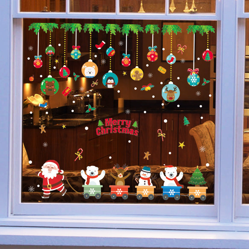 Navidad - Pegatinas de vidrio navideñas - Zhibo