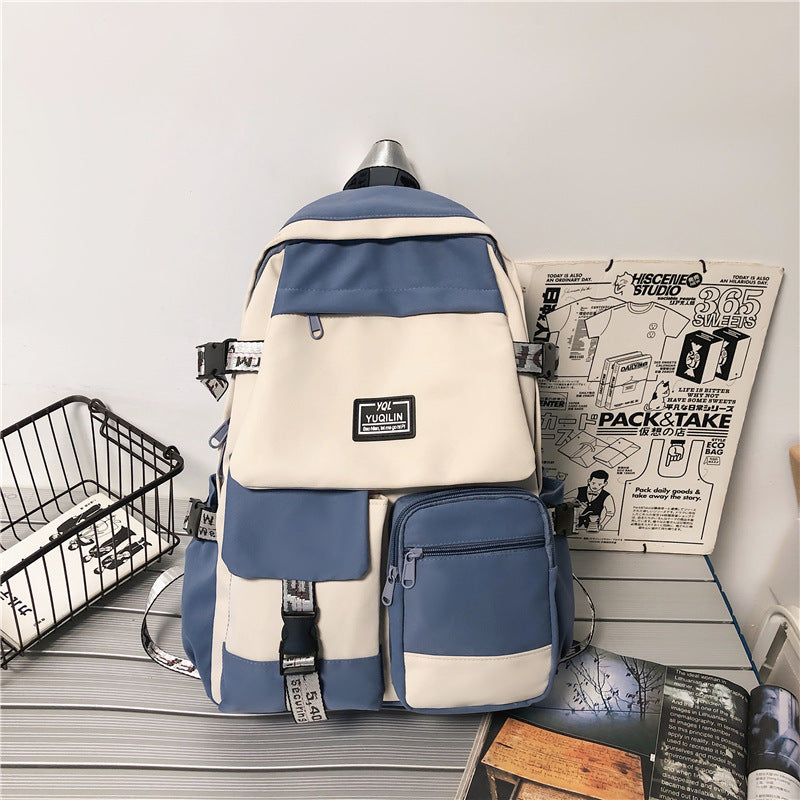 Junior High School College Students Backpack - Zhibo