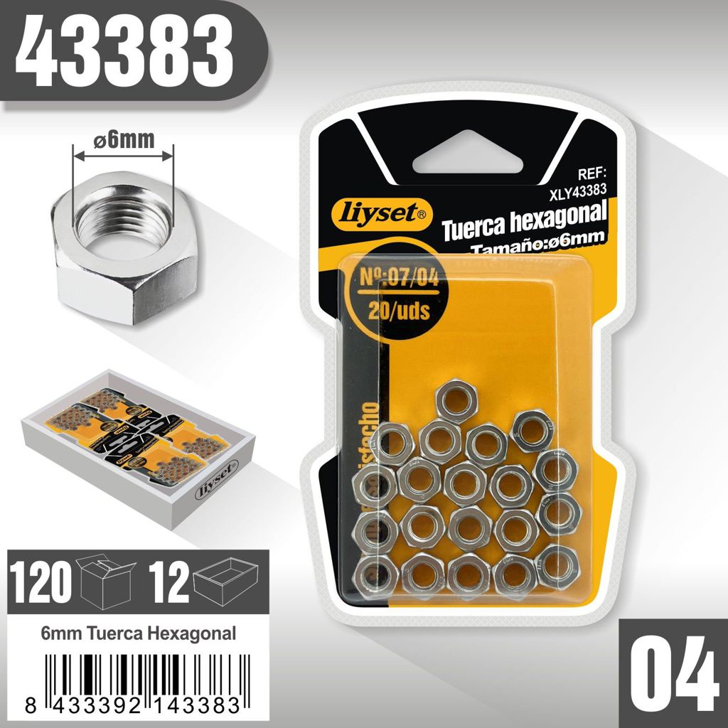 Liyset - Tuerca Hexagonal 6mm