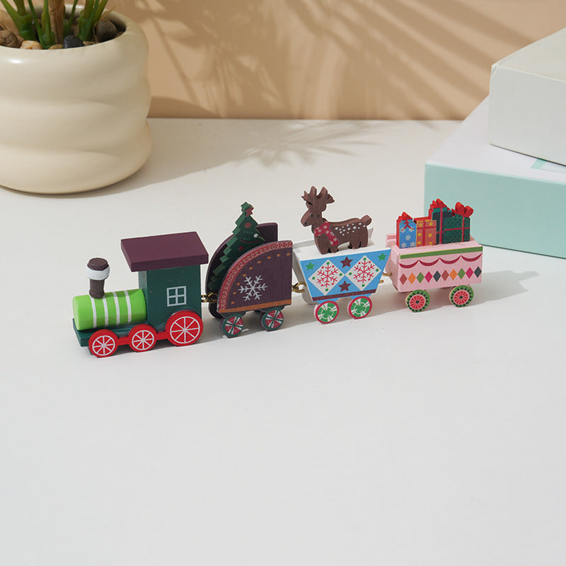Navidad - Tren de madera - Zhibo