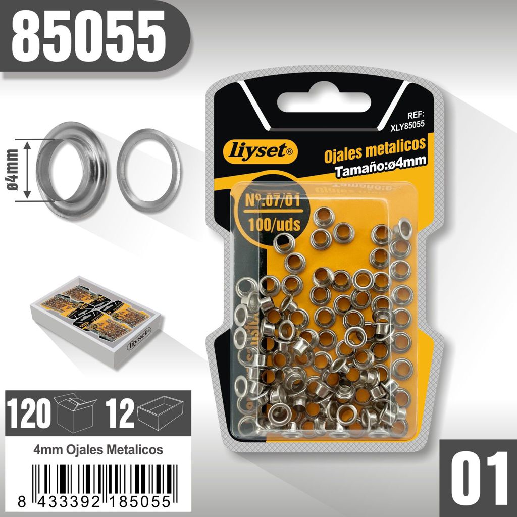 Liyset - Ojales Metálicos 4mm