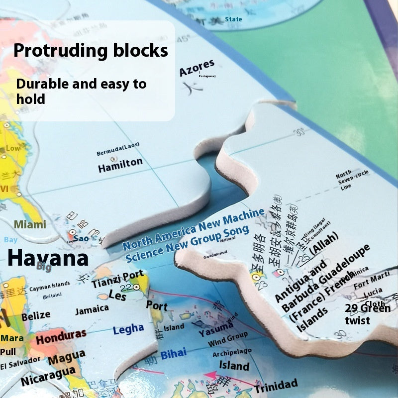 Rompecabeza Mapa Magnética 01 - Zhibo