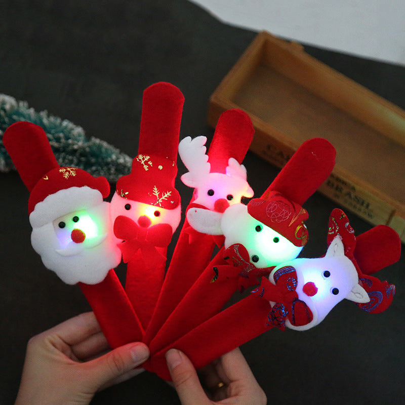 Navidad - Pulsera navideña de peluche luminosa - Zhibo