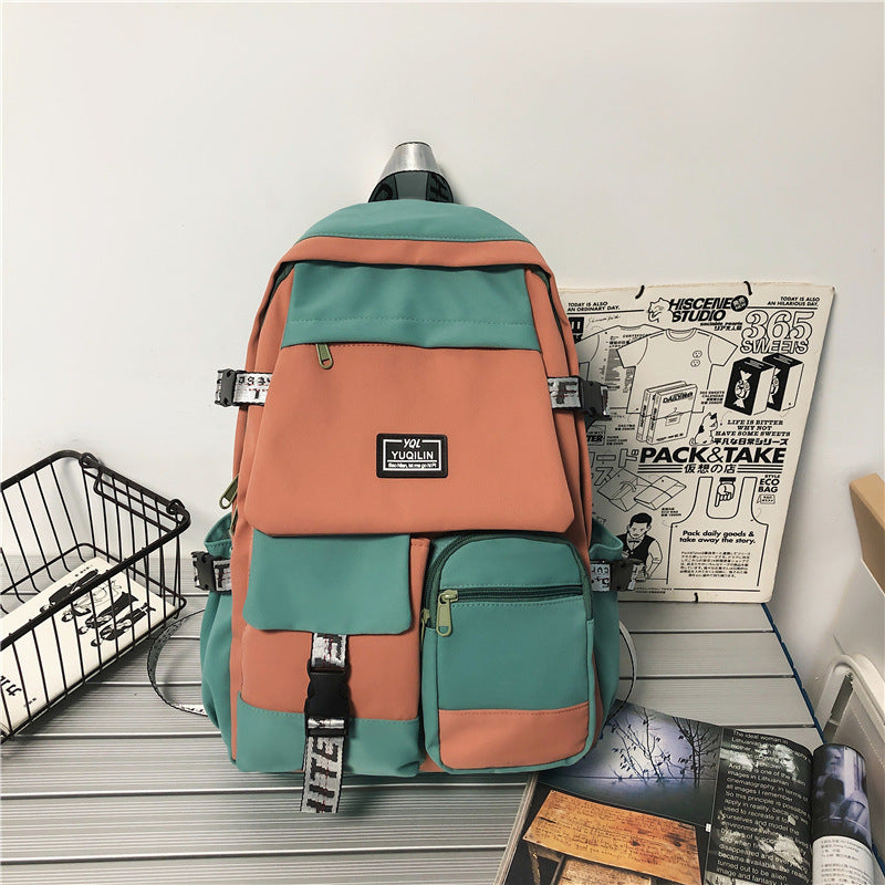 Junior High School College Students Backpack - Zhibo